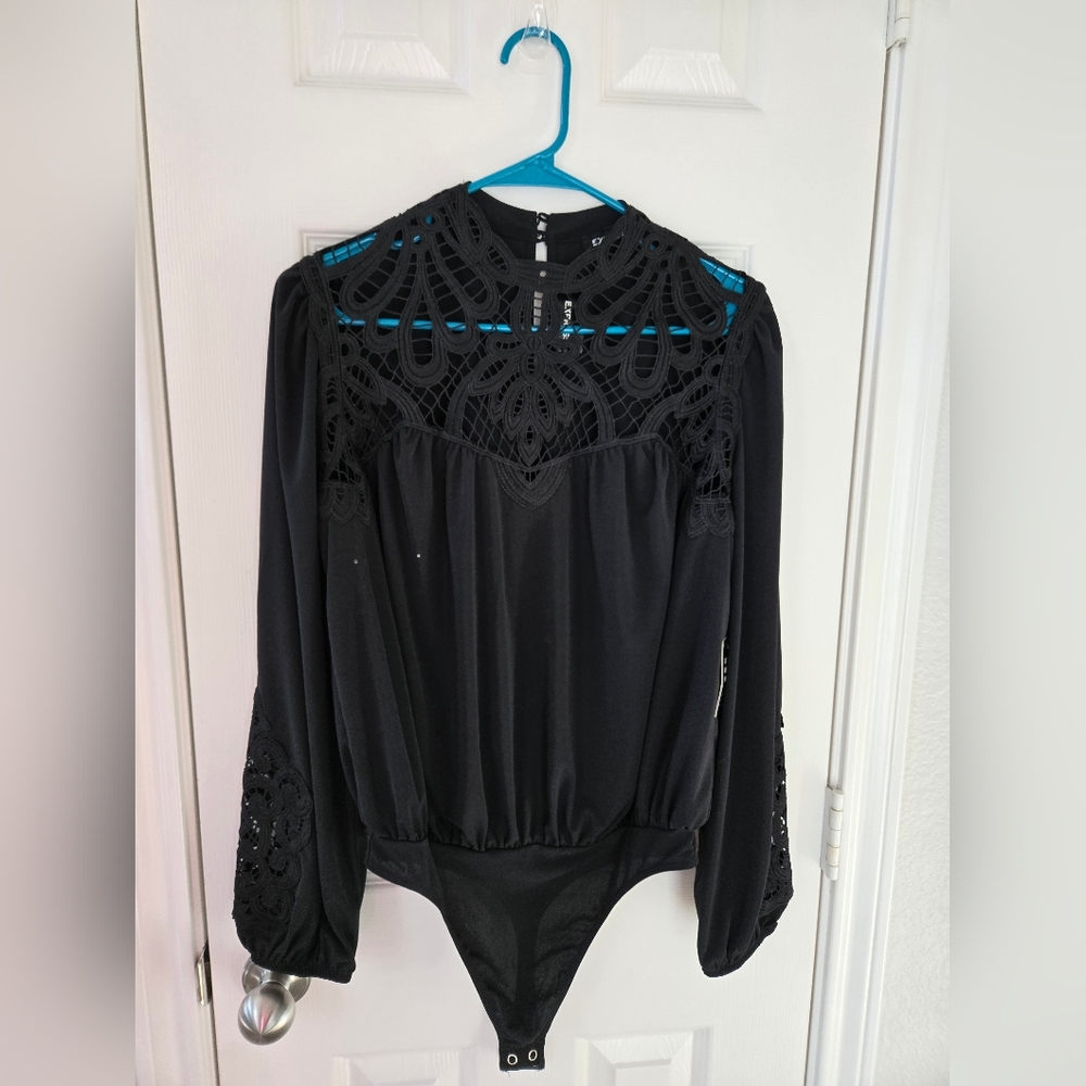 Lace Insert Bodysuit